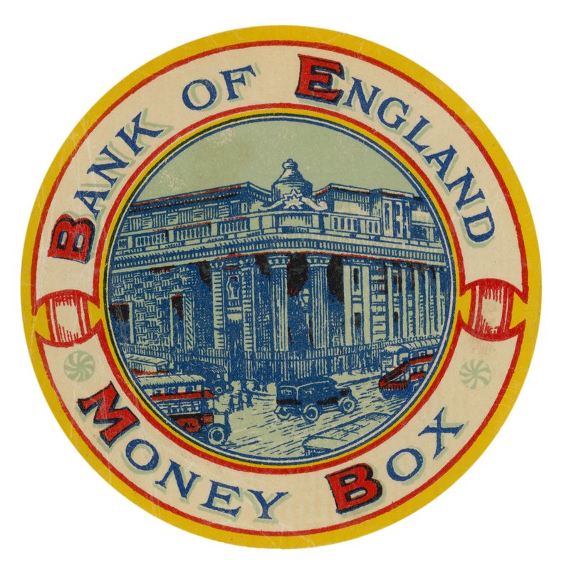 Banco da Inglaterra, caixa de dinheiro de English School