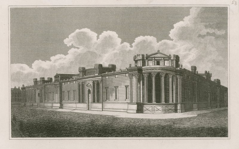 Banco da Inglaterra, as frentes de Sir John Soanes de English School