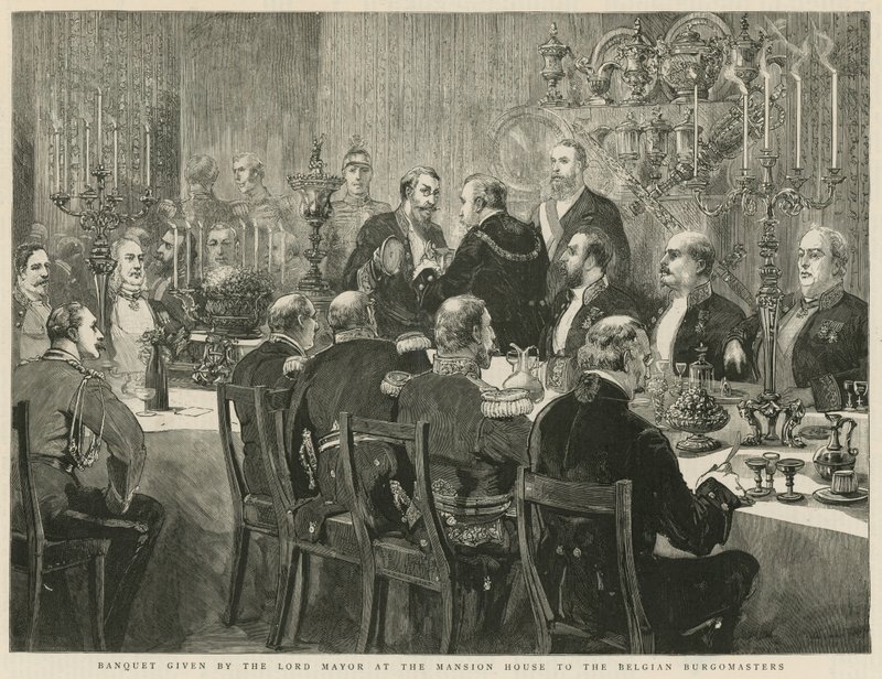 Banquete oferecido pelo prefeito na mansão de English School
