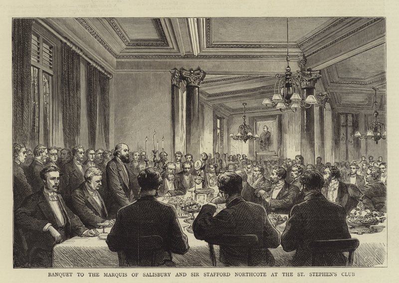 Banquete para o Marquês de Salisbury e Sir Stafford Northcote no St Stephen