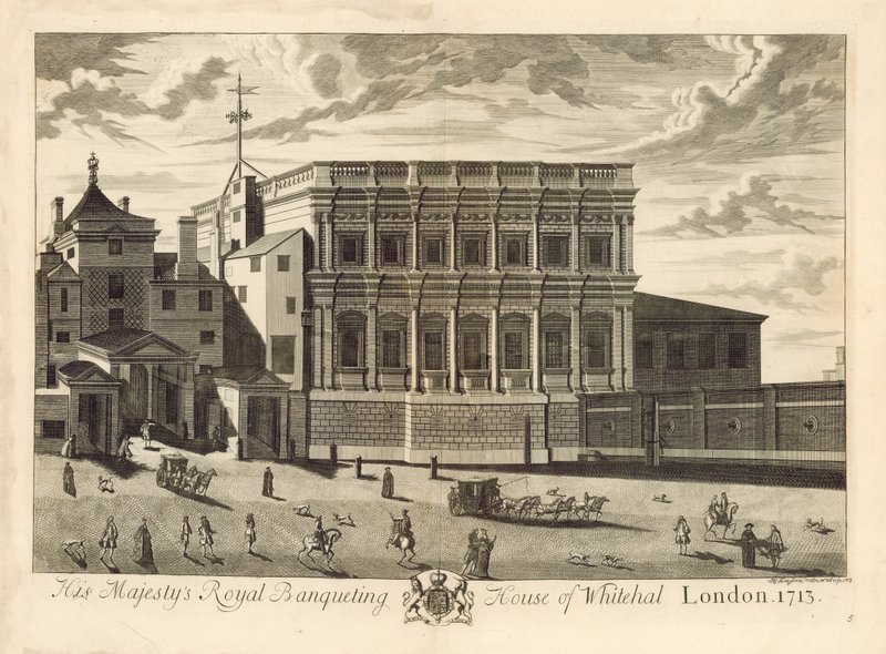 Banqueting House, Whitehall, 1713 de English School