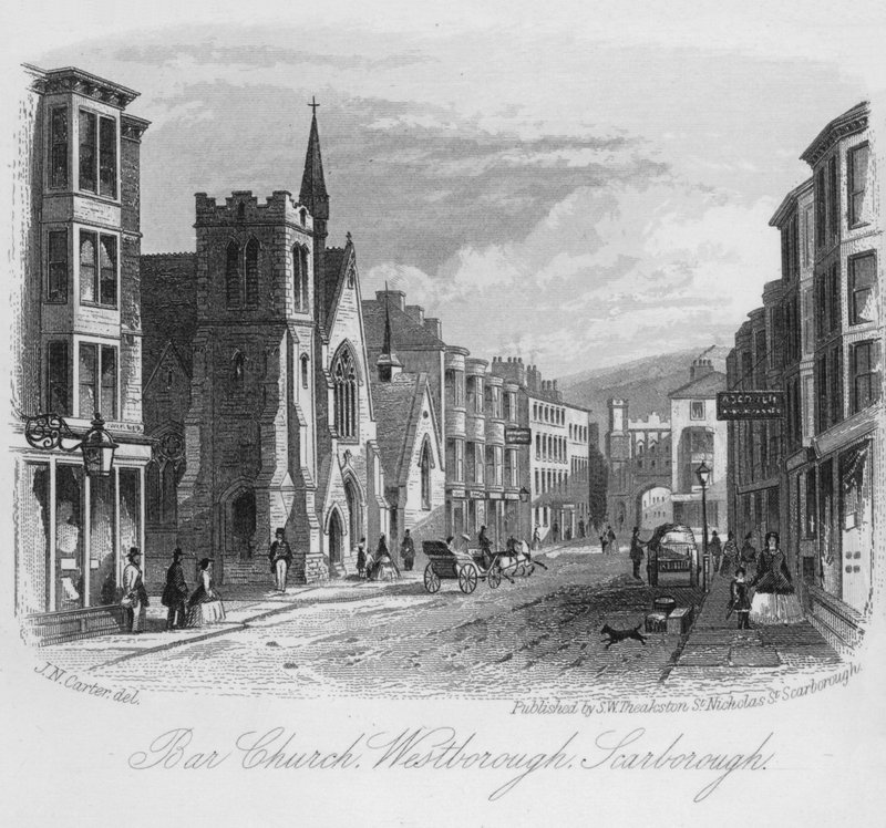 Bar Church, Westborough, Scarborough (gravura) de English School
