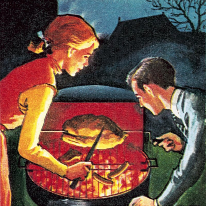 Churrasco no jardim de English School