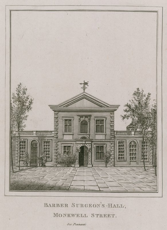 Barber Surgeons Hall, Rua Monkwell, Londres de English School