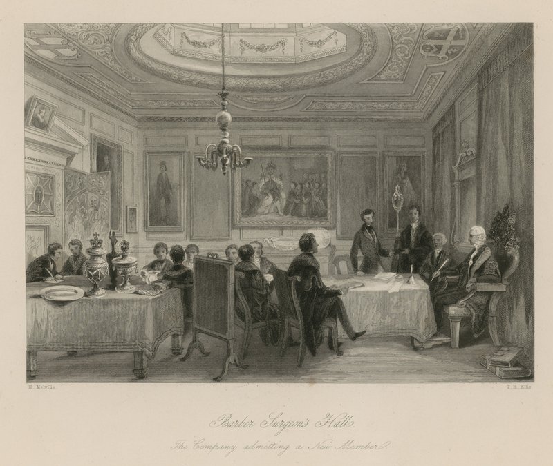 Barber Surgeons Hall, a empresa que admite um novo membro de English School