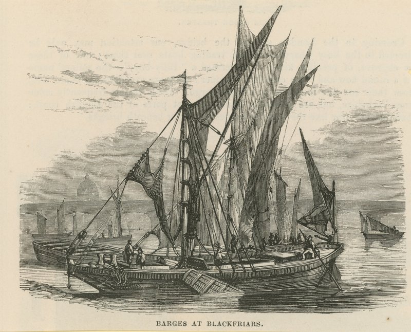 Barcaças em Blackfriars de English School