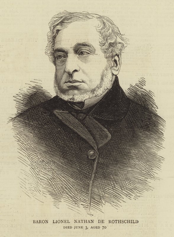 Barão Lionel Nathan de Rothschild (gravura) de English School