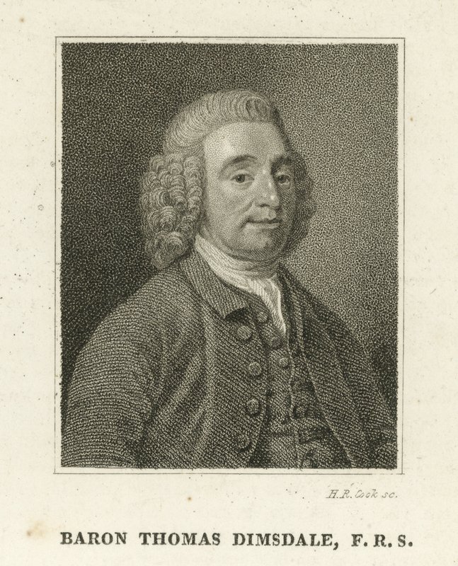 Barão Thomas Dimsdale (gravura) de English School