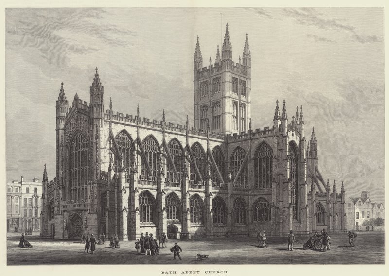 Igreja da Abadia de Bath (gravura) de English School