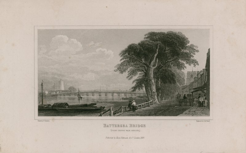 Battersea Bridge, do Cheyne Walk Chelsea de English School