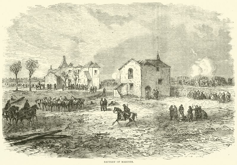 Bateria de fuzileiros navais, dezembro de 1870 de English School