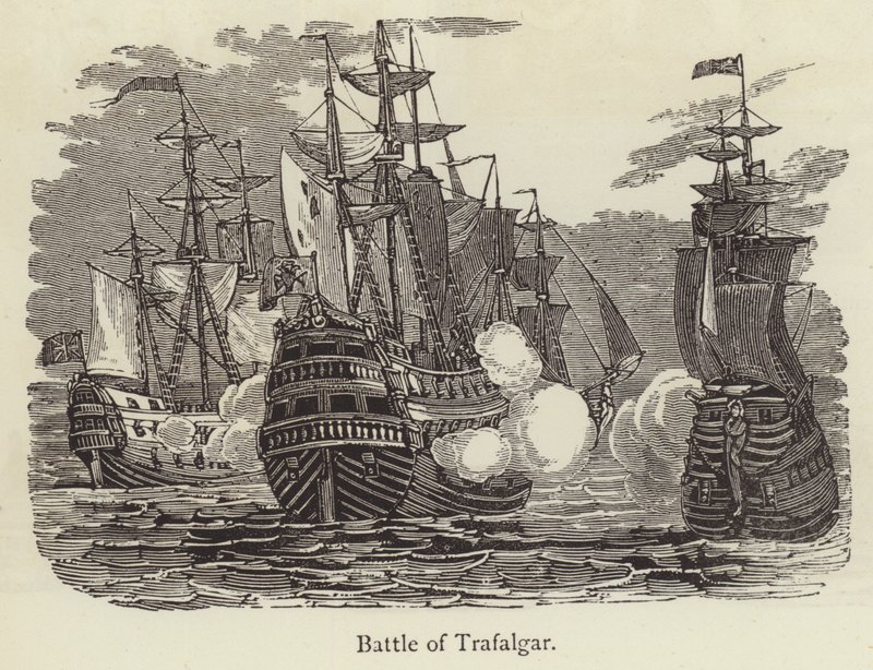 Batalha de Trafalgar (gravura) de English School