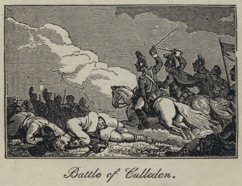 Batalha de Culloden (gravura) de English School