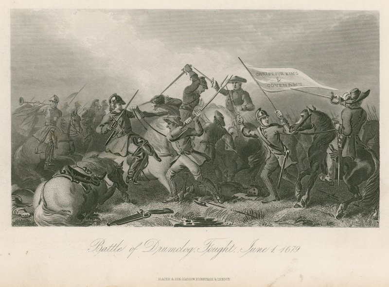 Batalha de Drumclog, lutada, 1 de junho de 1679 de English School