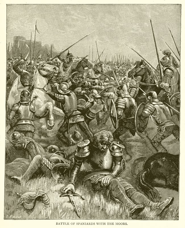 Batalha dos Espanhóis com os Mouros de English School