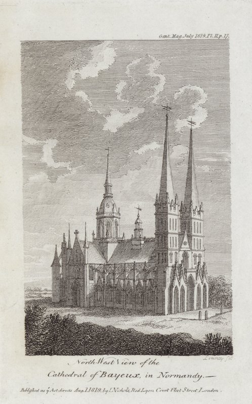 Catedral de Bayeux, Normandia, 1819 de English School