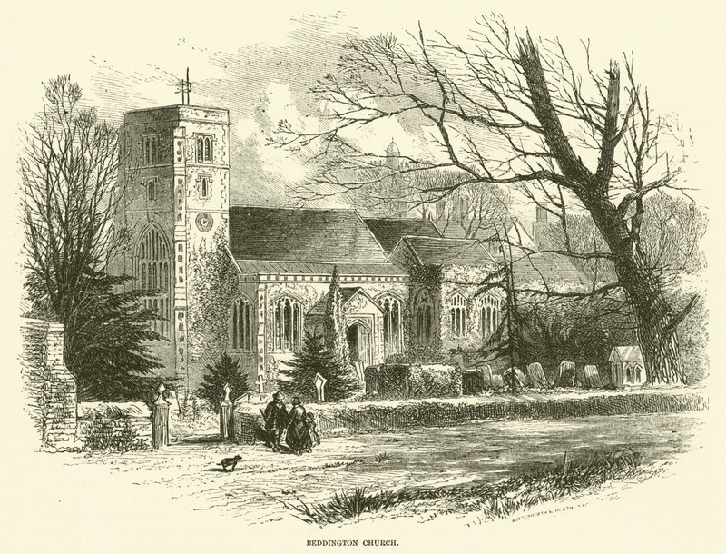 Igreja Beddington (gravura) de English School