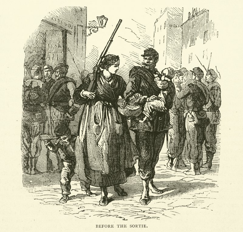 Antes do Sortie, janeiro de 1871 de English School
