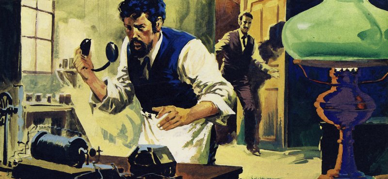 Bell continuou a experiência até que, um dia, ele ouviu a voz de Watson em um receptor de English School