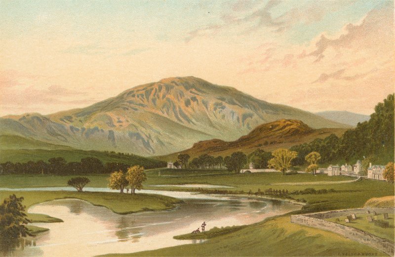 Ben Ledi da ponte de Callander de English School