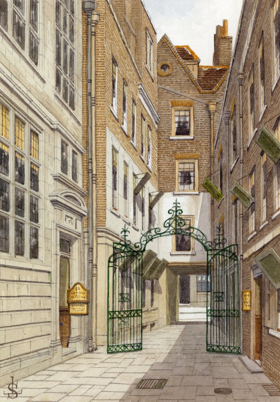 Benet Place, Gracechurch Street (wc no papel) de English School