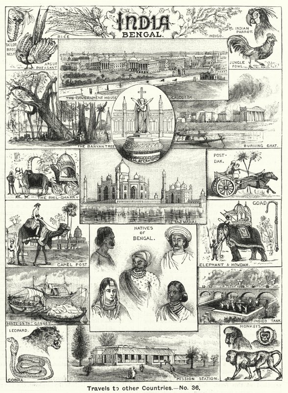 Bengala, Índia (gravura) de English School