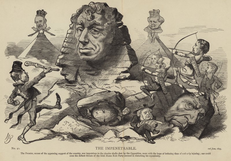 Benjamin Disraeli como o impenetrável de English School