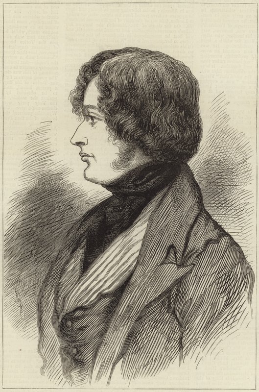 Benjamin Disraeli em 1837 de English School
