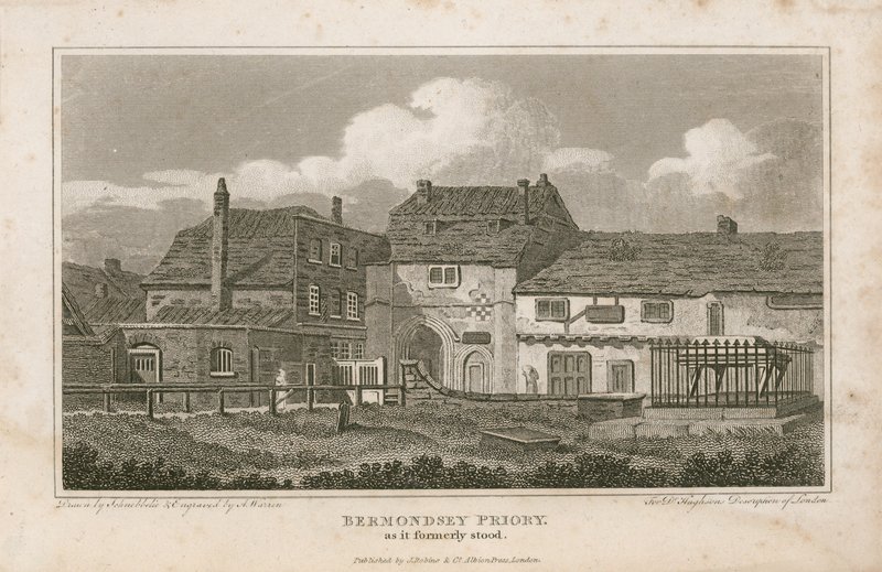 Bermondsey Priory, como antigamente de English School