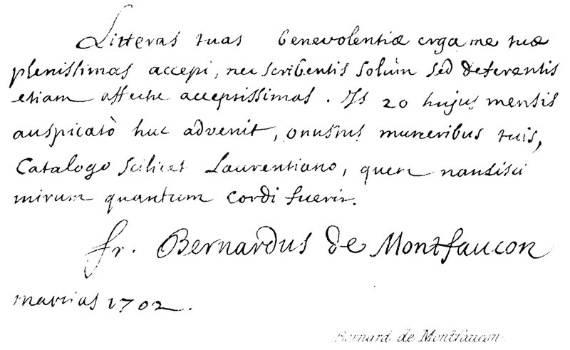 Bernard de Montfaucon de English School