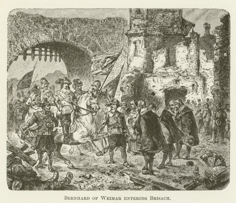 Bernhard de Weimar entrando em Brisach de English School