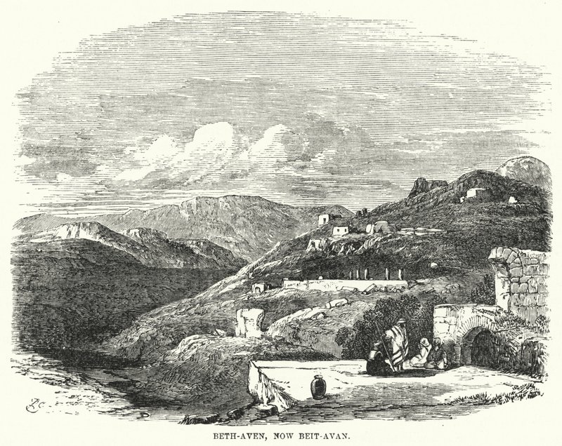 Beth-Aven, agora Beit-Avan (gravura) de English School