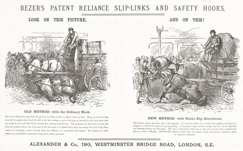 Bezers Patent Reliance Slip-Links e ganchos de segurança de English School