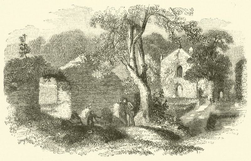 Abadia de Bindon (gravura) de English School