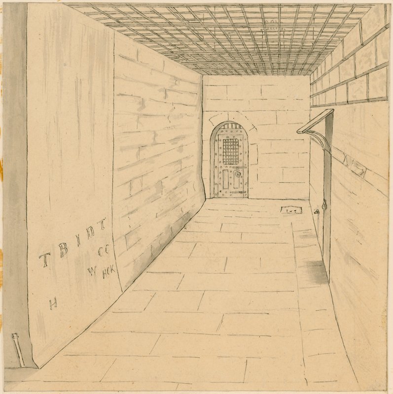 Passeio de gaiola na prisão de Newgate de English School