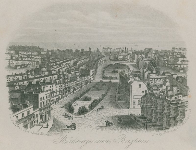 Pássaros olho vista de Brighton de English School