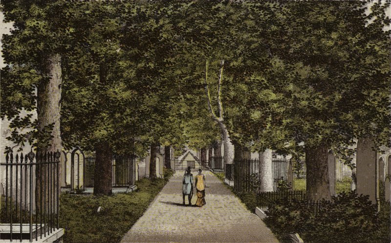 Birmingham: Avenida Harborne (cor litho) de English School