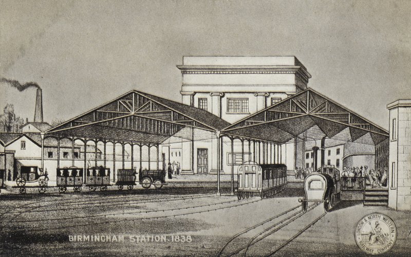 Estação de Birmingham, 1838 de English School