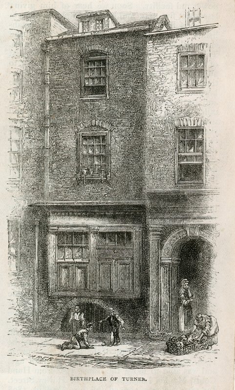 Local de nascimento de JMW Turner em Maiden Lane de English School