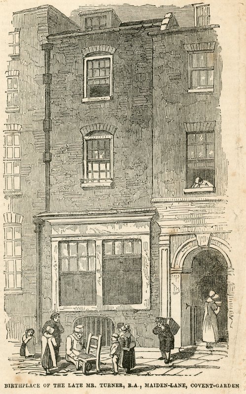 Local de nascimento de JMW Turner em Maiden Lane de English School