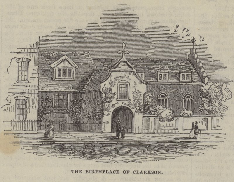 Local de nascimento de Thomas Clarkson, o ativista antiescravidão de English School