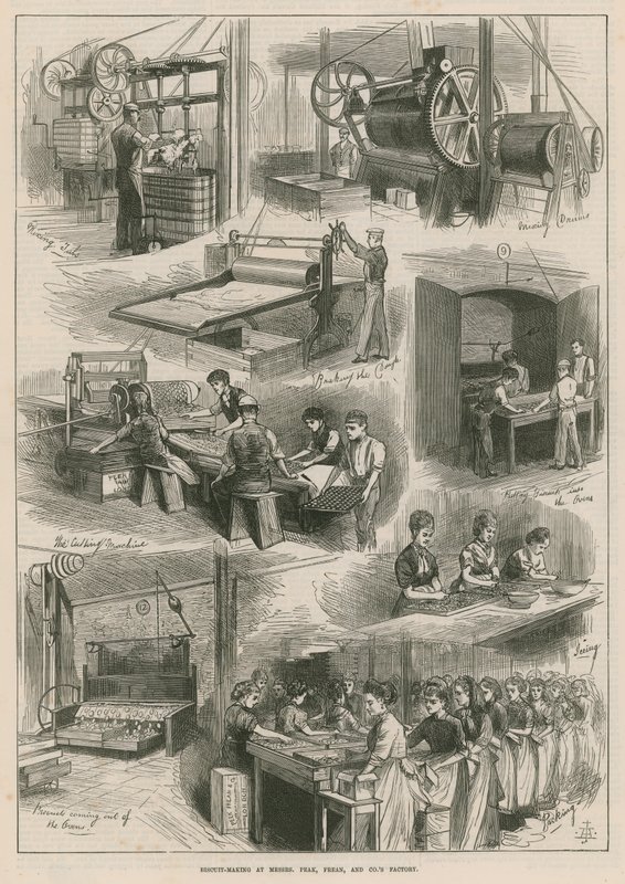 Biscuit-making at Messrs Peak, Fábrica de Frean and Co.s de English School