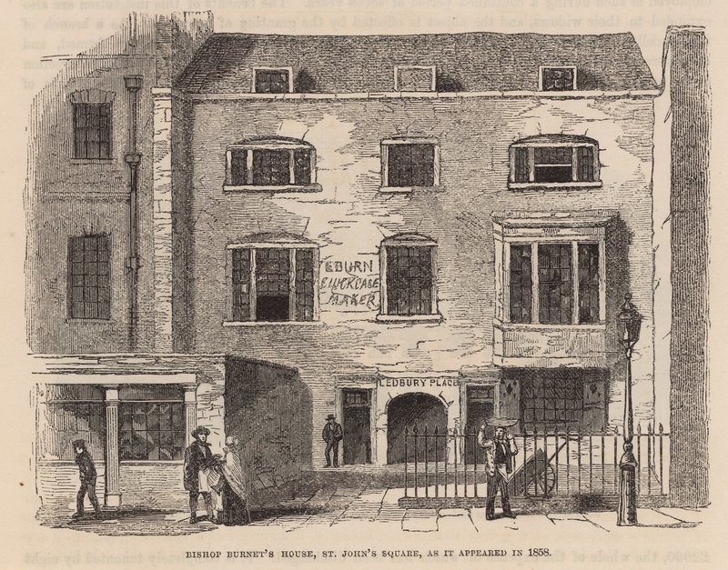 Bispo, burneys, casa, st, johns, quadrado, clerkenwell de English School