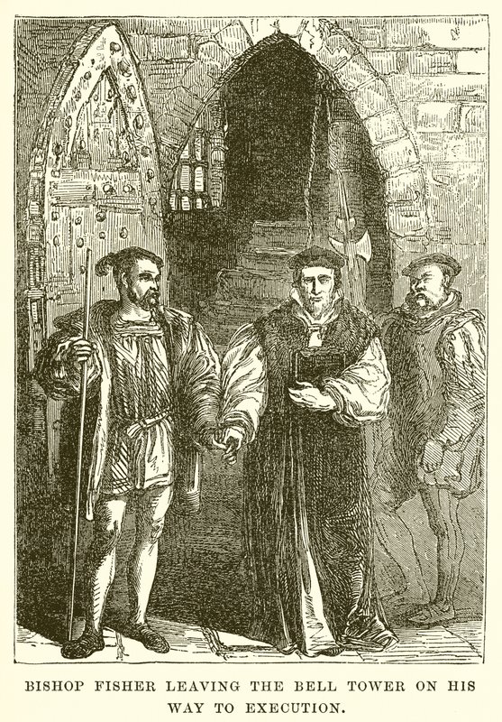 Bispo Fisher Deixando a Torre do Sino em seu Caminho para a Execução de English School