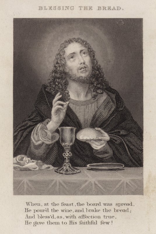 Bênção do pão (gravura) de English School