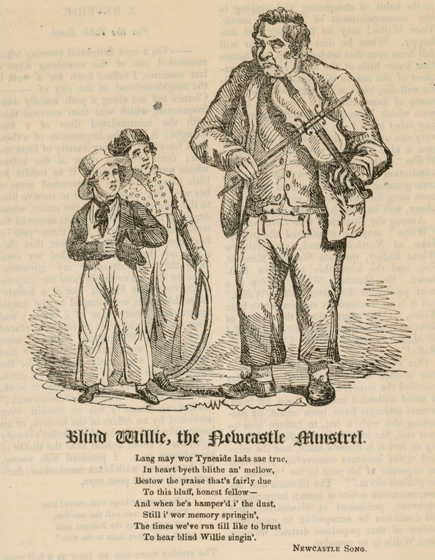 Willie cego, o minstrel de Newcastle de English School
