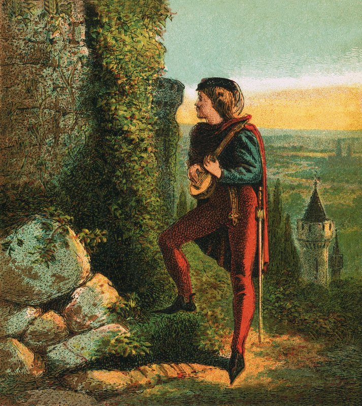 Blondel na prisão de Richard de English School