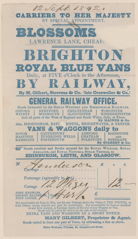 Inn de flores, Lawrence Lane, Cheapside, Bill de English School