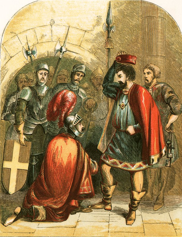 Bolingbroke e Richard II de English School