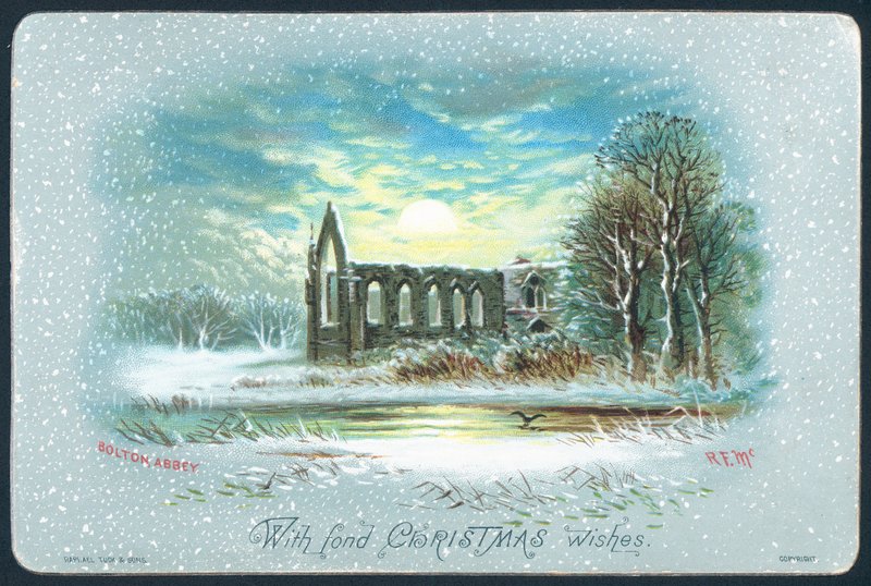 Abadia de Bolton, cartão de Natal de English School